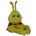 Plush Green and Red Ladybug Curtain Tieback
