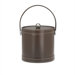 Stitched 3 Qt Ice Bucket with Stitched Handle in Chocolate