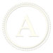 Sheets Durham Ivory White Monogram and Alphabet Decal Set