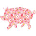 ZooWallogy Scarlett The Pig Decal