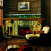 Northwoods Raised Vinyl Firewood Stripe Wallpaper
