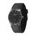 Men's Straps Slim Round Watch in Black and Gunmetal