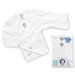 Newborn Side Snap Mitt Cuff Shirt in White (Pack of 2)