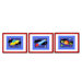 Out of This World Print with Red Frame (Set of 3)