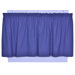 Logan Solid Color Tailored Tier Curtains in Blue