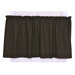 Tremblay / Tyvek Diamond Tailored Tier Curtains in Black