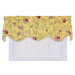 Coventry Medium Scale Floral Lined Scallop Valance