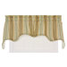 Kensington Stripe Print Empress Lined Swag Valance (Set of 2)