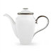Solitaire White Square Coffeepot with Lid