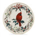 Winter Greetings Cardinal Accent Plate
