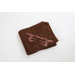 Fleece Throw in Chocolate with Pink Hug