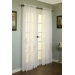 Hydrangea Top Curtain Panel in White