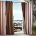 Outdoor D&eacute;cor Gazebo Outdoor Stripe Grommet Top Curtain Panel in Khaki