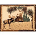 Lodge Design Moose and House Novelty Rug