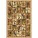 Oasis Palm Design Beige Novelty Rug