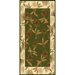 Oasis Palm Design Green Novelty Rug