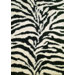 Shaggy Zebra Black Shag Rug