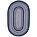 Pioneer Valley II Williamsburg with Dark Blue Solids Multi Rug