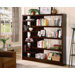 Sandy 66" Bookcase in Cappuccino