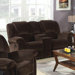 Nicolas Velvet Reclining Loveseat