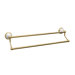 Franciscan Double Towel Bar in Polished Brass