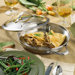 Contemporary Stainless Steel Saucier with Lid