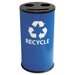 Round Three-Compartment Recycling Container