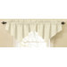 Room Darkening Rod Pocket Ascot Valance in Ivory