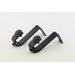 Ceiling Bracket for 0.75" Rod in Black (Set of 2)