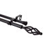 Modern Marquise Double Curtain Rod in Black
