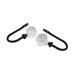 Modern Faceted Holdback / Tieback in Black (Set of 2)