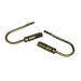Modern Bolt Holdback / Tieback in Antique Brass (Set of 2)