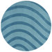Transitions Light Blue/Blue Waves Rug