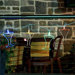 10-Piece LED and Fiber Optic Martini Glass Stringlight