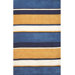 Beach Rug Sunny Blues Multi Ocean Stripes Rug