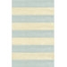 Beach Rug Light Blue/Ivory Boardwalk Stripes Rug