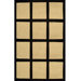 Bright Rug Window Blocks Sand/Black Rug