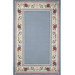 Bucks County Light Blue/Ivory Border Rug