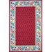 Bucks County Burgundy/Ivory Damask Rug