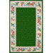 Bucks County Emerald Green/Ivory Damask Rug