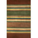 Casual Contemporary Earth Tones Modern Stripes Rug
