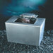 Saa-Deh Stainles Steel Rectangle Tabletop Fountain in Matte Finish