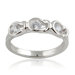 Silver Round Cubic Zirconia Ring
