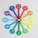 Rainbow Sunburst Clock