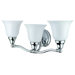 Jubilee Three Light Bath Vanity in Chrome