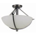 Key West 3 Light Semi Flush Mount