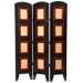 Photo Display Low Room Divider in Black