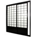 Double Sided Sliding Door Room Divider in Black