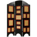 67" Arc Top Photo Display Room Divider in Black
