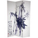 6Feet Tall Double Sided Bamboo Calligraphy Canvas Room Divider